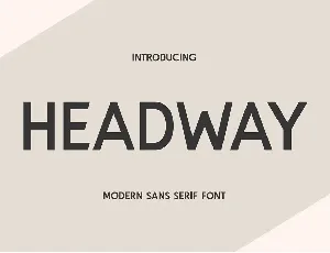 Headway font