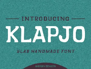 KLAPJO font