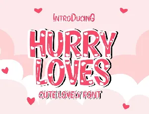 Hurry Loves font