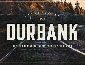 Durbank font