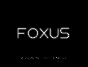 Foxus font