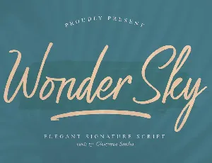 Wonder Sky font