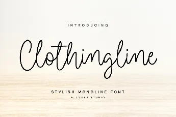 Clothingline font