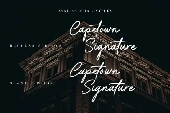 Capetown Signature font