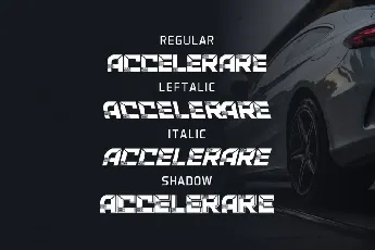 ACCELERARE Typeface font