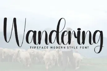 Wandering Script font