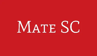 Mate SC font