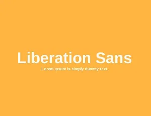 Liberation Sans font