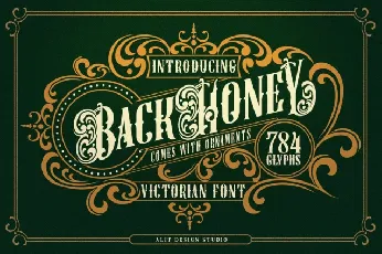 Back Honey font