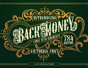 Back Honey font