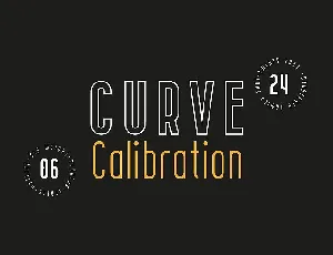 CURVE Calibration Typeface font