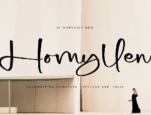 Homyllen font