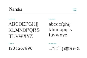 Nandia font