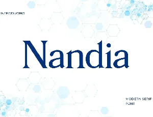 Nandia font