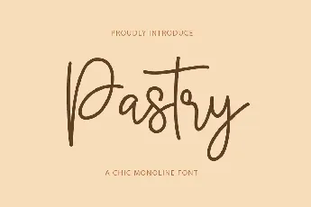 Pastry - Personal Use font