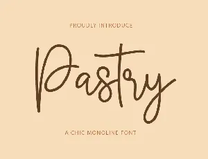 Pastry - Personal Use font