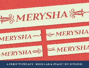 Merysha font