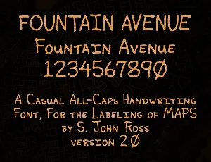 Fountain Avenue font