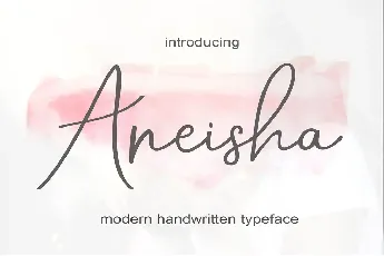 Aneisha Script font