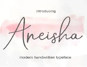 Aneisha Script font