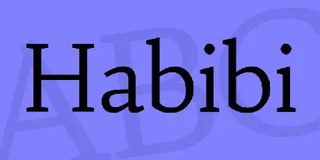 Habibi font