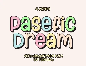 Pasefic Dream font
