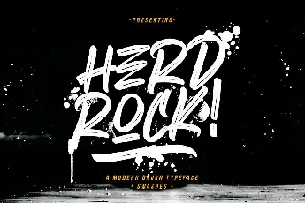 Herdrock Brush font