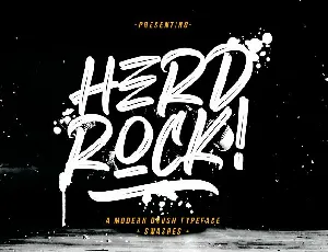 Herdrock Brush font