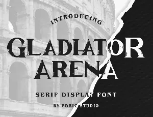 Gladiator Arena Demo font