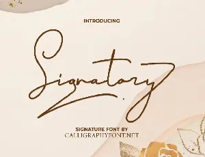 Signatory Demo font