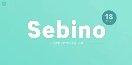 Sebino font