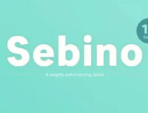 Sebino font