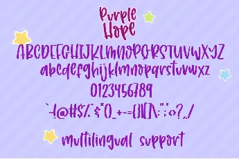 Purple Hope font