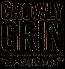 Growly Grin font