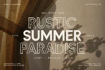 Rustic Summer Paradise font