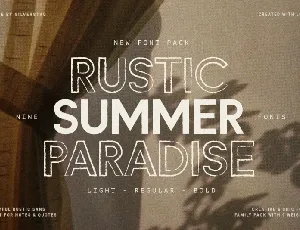 Rustic Summer Paradise font