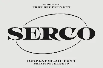 Serco font