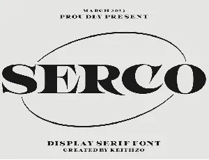 Serco font