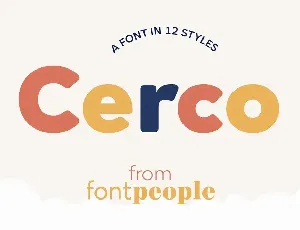 Cerco Family font