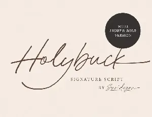 Holybuck font