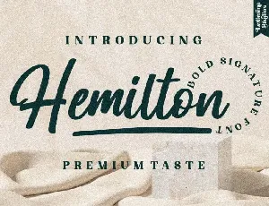 Hemilton Script font