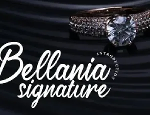 Bellania Signature font