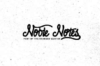 Noble Notes font