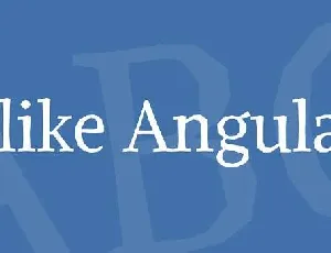 Alike Angular font