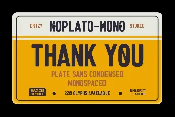 Noplato Demo font