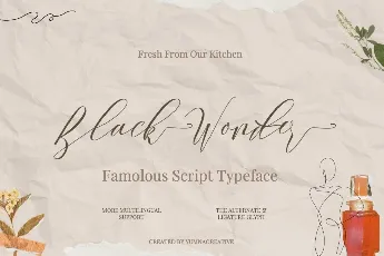 Black Wonder font