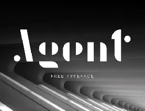 Agent Typeface Free font