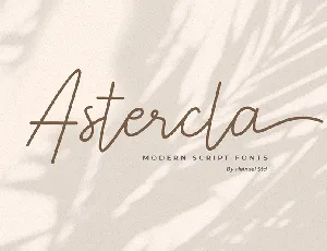 Astercla font