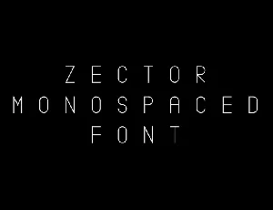 Zector font