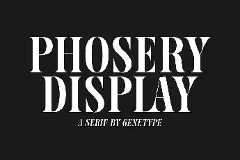 Phosery font